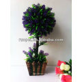 Künstlicher Bonsai Haus- und Außendekoration lila Farbe Lawender Buchsbaum Topiary Blattbaum